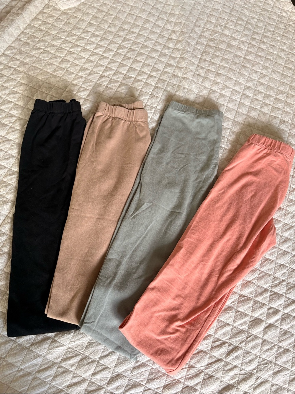 4 Los Angeles Apparel High-Waist Jeggings — Slate Gray-Blue
